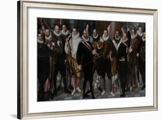 Company of Captain Dirck Jacobsz Rosecrans and Lieutenant Pauw-Cornelis Ketel-Framed Art Print