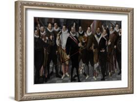 Company of Captain Dirck Jacobsz Rosecrans and Lieutenant Pauw-Cornelis Ketel-Framed Art Print