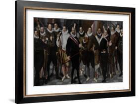 Company of Captain Dirck Jacobsz Rosecrans and Lieutenant Pauw-Cornelis Ketel-Framed Art Print