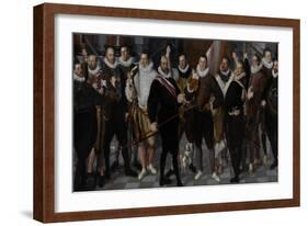 Company of Captain Dirck Jacobsz Rosecrans and Lieutenant Pauw-Cornelis Ketel-Framed Art Print