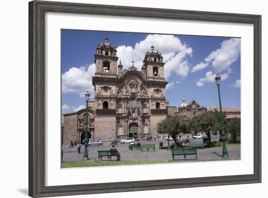 Company of Jesus Church, Plaza De Armas, Cuzco, Peru, South America-Peter Groenendijk-Framed Photographic Print