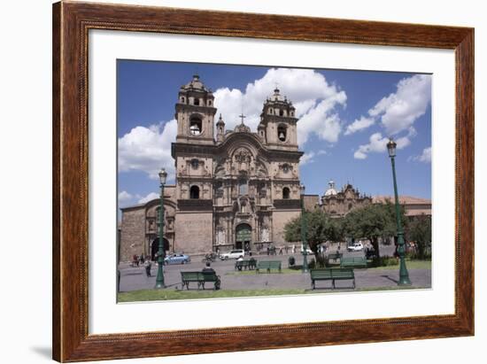 Company of Jesus Church, Plaza De Armas, Cuzco, Peru, South America-Peter Groenendijk-Framed Photographic Print