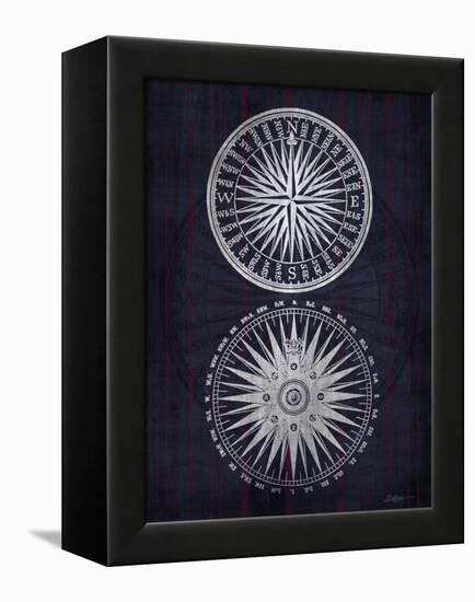 Compass 1-Denise Brown-Framed Stretched Canvas