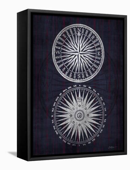 Compass 1-Denise Brown-Framed Stretched Canvas