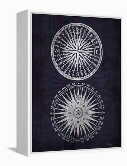 Compass 1-Denise Brown-Framed Stretched Canvas