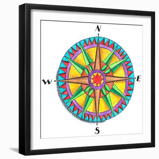 Compass Rose-Jennifer Thermes-Framed Photographic Print