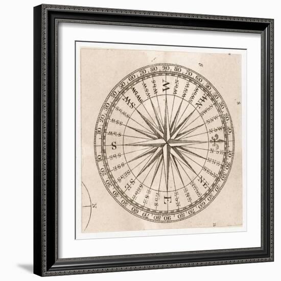 Compass Rose-null-Framed Art Print