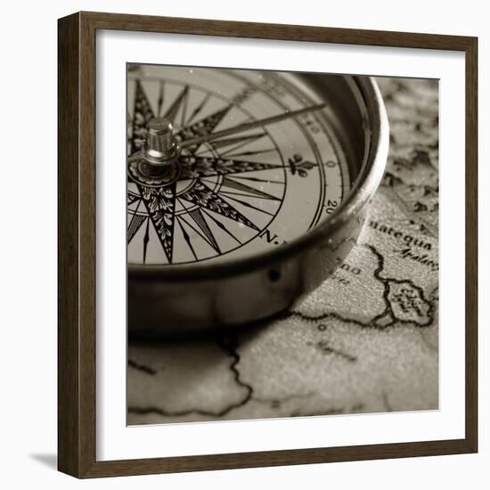 Compass-null-Framed Photographic Print