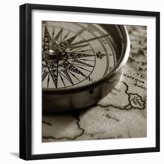 Compass-null-Framed Photographic Print