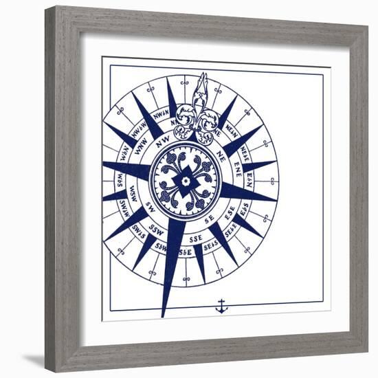 Compass-The Saturday Evening Post-Framed Giclee Print