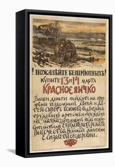 Compassion for the Homeless! Buy the Red Egg on March 13-14, 1915, 1915-Appolinari Mikhaylovich Vasnetsov-Framed Premier Image Canvas