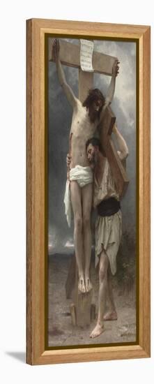 Compassion !-William Adolphe Bouguereau-Framed Premier Image Canvas