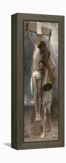 Compassion !-William Adolphe Bouguereau-Framed Premier Image Canvas