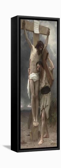 Compassion !-William Adolphe Bouguereau-Framed Premier Image Canvas