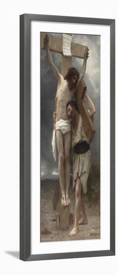 Compassion !-William Adolphe Bouguereau-Framed Giclee Print