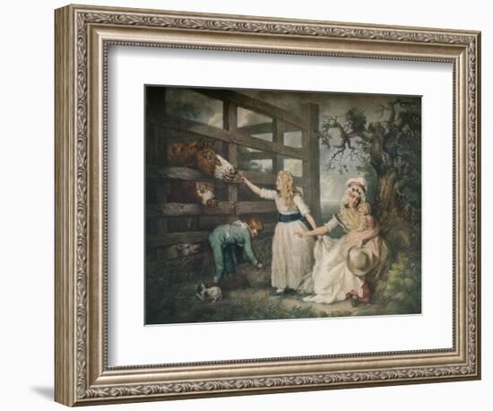 Compassionate Children, c1793, (1916)-William Ward-Framed Giclee Print