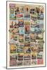 Compendium of Travel Posters-Found Image Press-Mounted Giclee Print