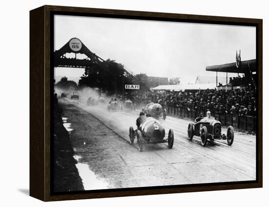 Competitors in the French Grand Prix, Strasbourg, 1922-null-Framed Premier Image Canvas