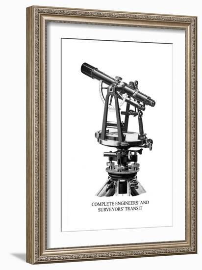 Complete Engineers' and Surveyors' Transit-null-Framed Art Print