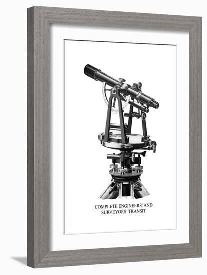 Complete Engineers' and Surveyors' Transit-null-Framed Art Print