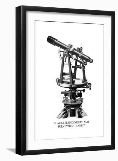 Complete Engineers' and Surveyors' Transit-null-Framed Art Print