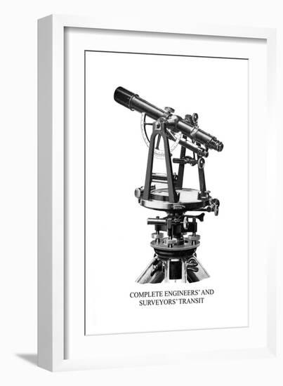 Complete Engineers' and Surveyors' Transit-null-Framed Art Print