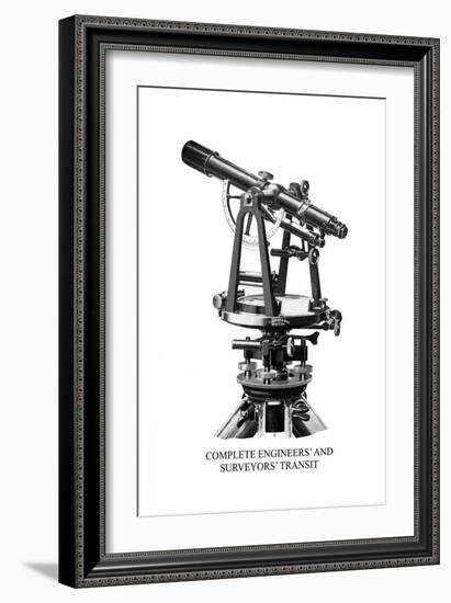 Complete Engineers' and Surveyors' Transit-null-Framed Art Print