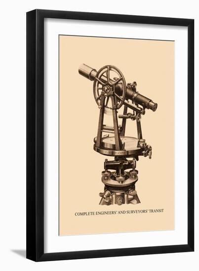 Complete Engineers' and Surveyors' Transit-null-Framed Art Print