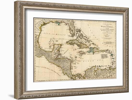 Complete Map of the West Indies, c.1776-Robert Sayer-Framed Art Print