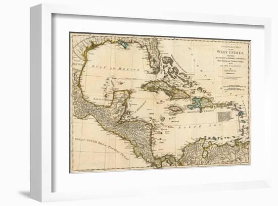 Complete Map of the West Indies, c.1776-Robert Sayer-Framed Art Print