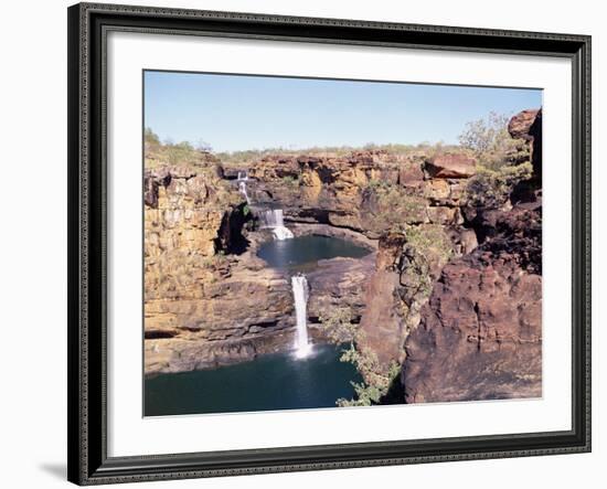 Complete View of All Four Stages of the Mitchell Falls, Kimberley, Western Australia, Australia-Richard Ashworth-Framed Photographic Print