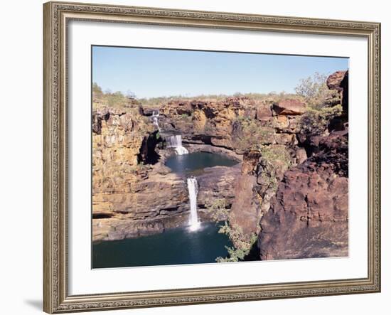 Complete View of All Four Stages of the Mitchell Falls, Kimberley, Western Australia, Australia-Richard Ashworth-Framed Photographic Print