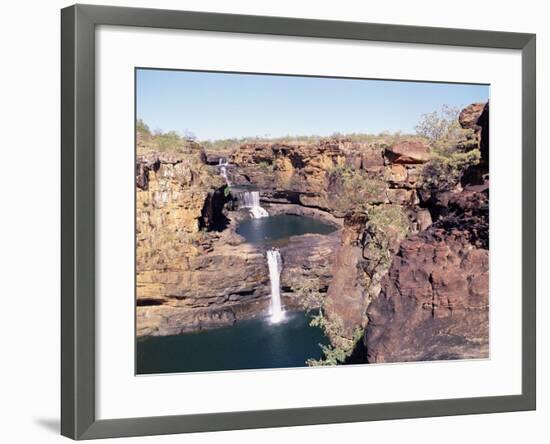 Complete View of All Four Stages of the Mitchell Falls, Kimberley, Western Australia, Australia-Richard Ashworth-Framed Photographic Print