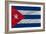 Complete Waved National Flag Of Cuba For Background-vepar5-Framed Art Print