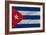 Complete Waved National Flag Of Cuba For Background-vepar5-Framed Art Print