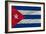 Complete Waved National Flag Of Cuba For Background-vepar5-Framed Art Print