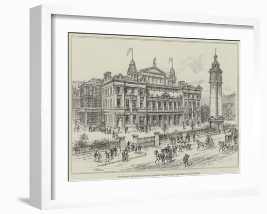 Completed Buildings of the People's Palace, Mile End Road, East London-Frank Watkins-Framed Giclee Print