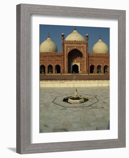 Completed by Mughal Emperor Aurangzeb, Badshahi Mosque Can Accommodate 60, 000 Worshippers-Amar Grover-Framed Photographic Print