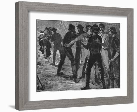 Completion of the St Gotthard Tunnel Beneath the Alps, 1880-null-Framed Giclee Print