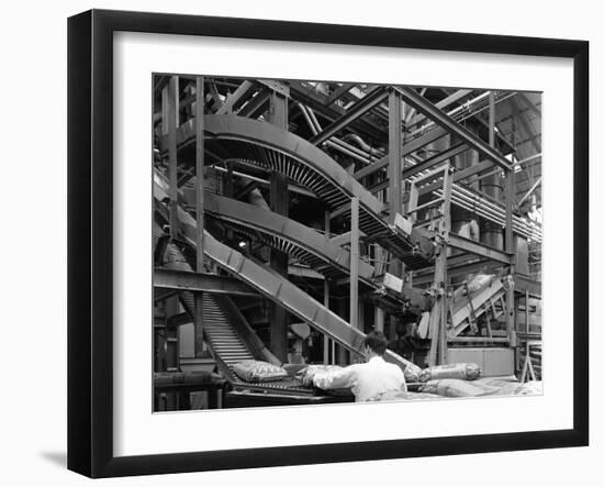 Complex Conveyor Delivery, Spillers Animal Foods, Gainsborough, Lincolnshire, 1962-Michael Walters-Framed Photographic Print