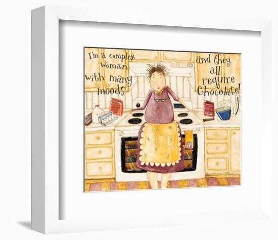 Complex Woman Humor-Dan Dipaolo-Framed Art Print