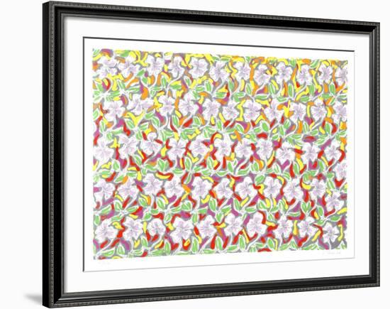 Composed Flowers-George Chemeche-Framed Limited Edition