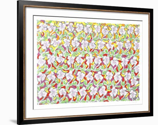 Composed Flowers-George Chemeche-Framed Limited Edition