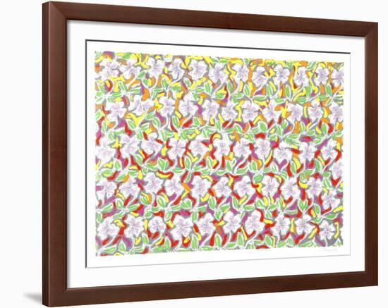 Composed Flowers-George Chemeche-Framed Limited Edition