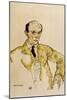 Composer Arnold Schoenberg, 1917-Egon Schiele-Mounted Giclee Print