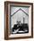 Composer Arron Copland Sitting at Table with Score in Front of Barn-Gordon Parks-Framed Photographic Print