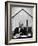 Composer Arron Copland Sitting at Table with Score in Front of Barn-Gordon Parks-Framed Photographic Print