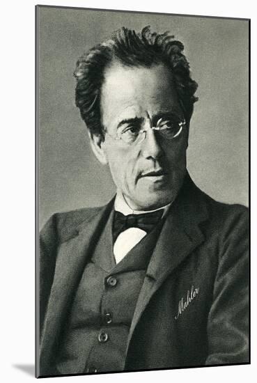 Composer Gustav Mahler-null-Mounted Art Print