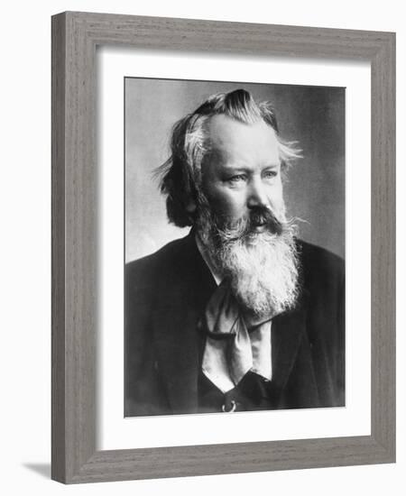 Composer Johannes Brahms in Suit-Wiener Von Aufnahme-Framed Photographic Print