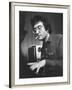Composer Randy Newman Working at Piano, Smoking Cigarette-Bill Eppridge-Framed Premium Photographic Print